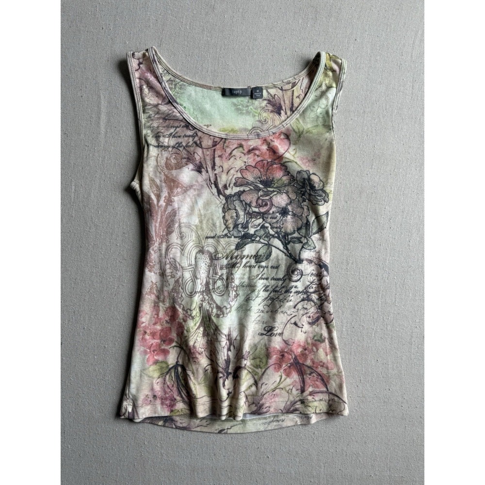 Y2K Graphic Tank Top Women's Medium